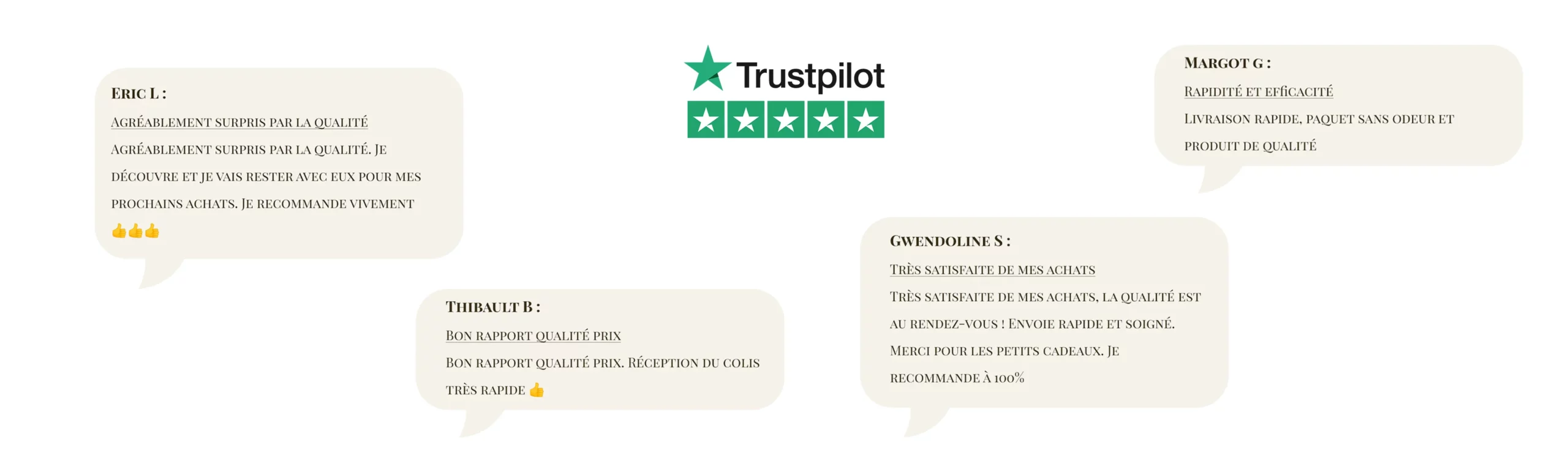 Le Club CBD - Banniere Trustpilot